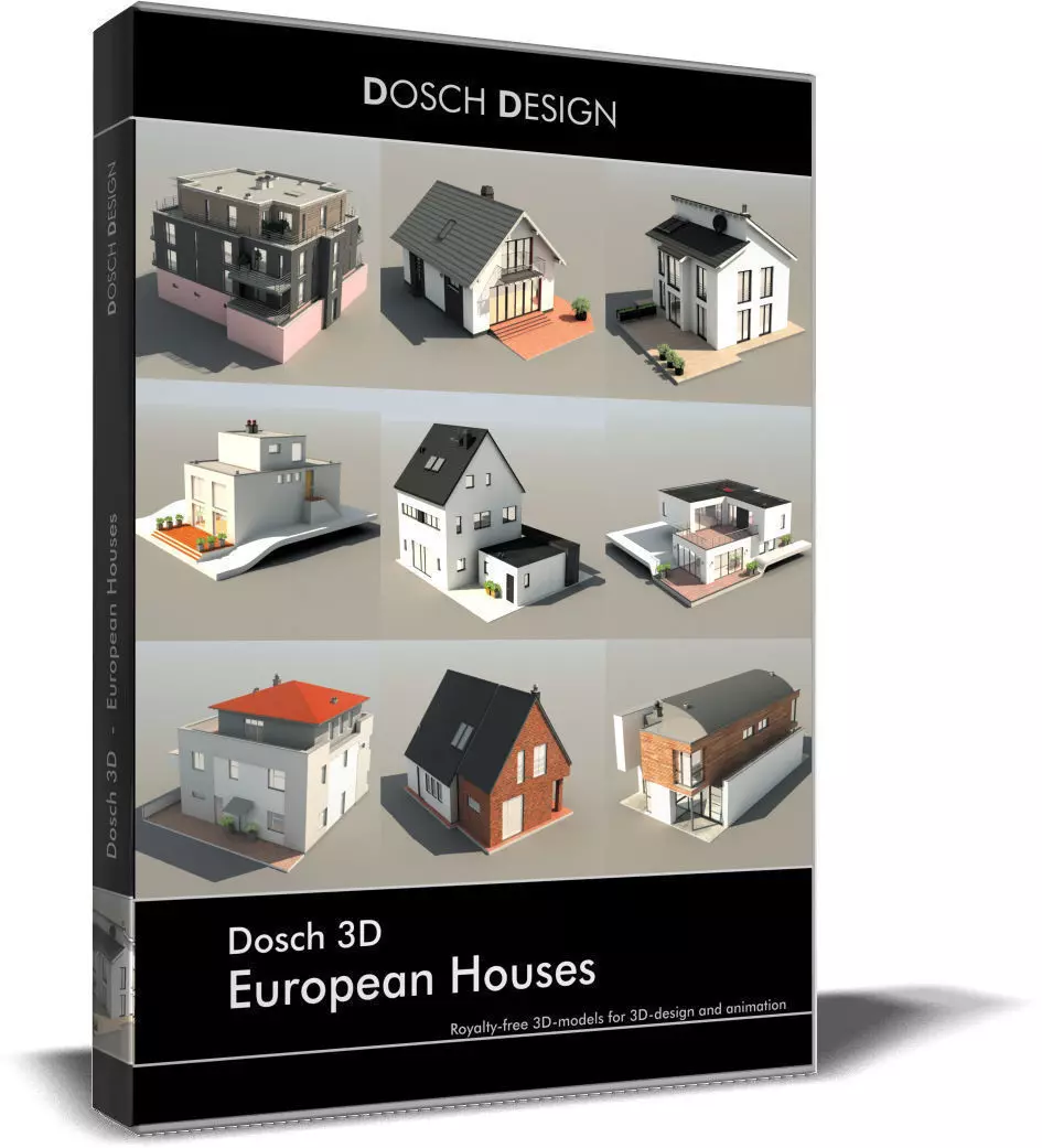 Dosch 3D - European Houses 3D model_0