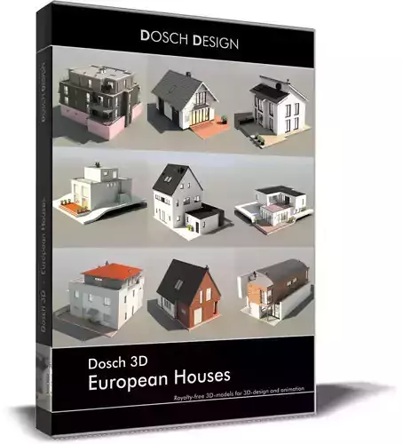 Dosch 3D - European Houses 3D model