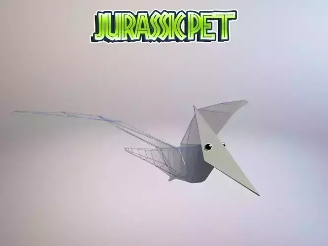 Pterodactylus origami bird