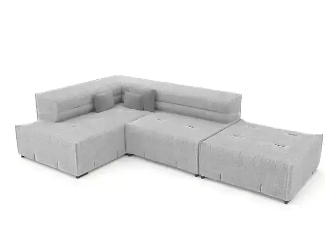 Sofa Tufty Too Low-poly 3D model