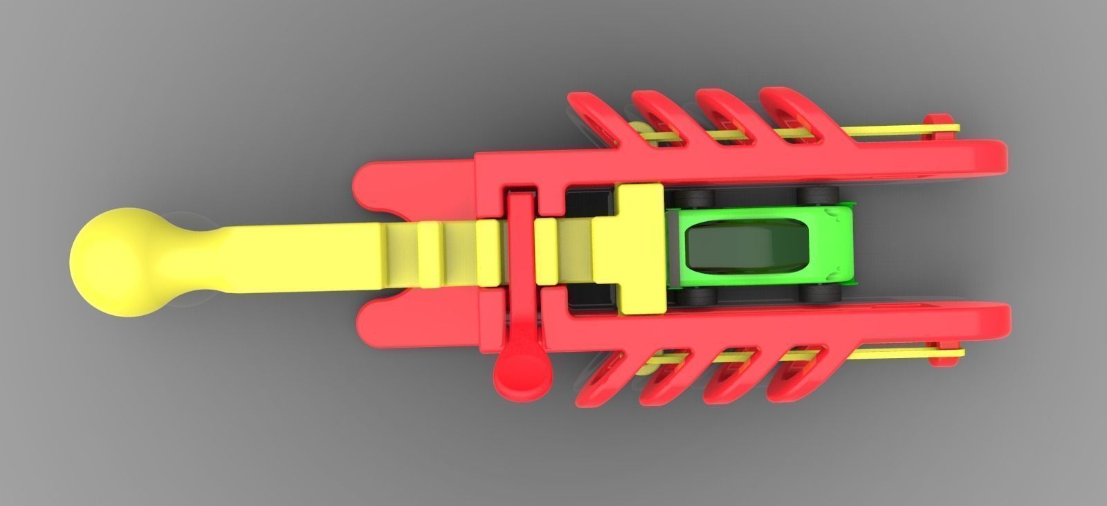 Toy Car Launcher 3D model_2