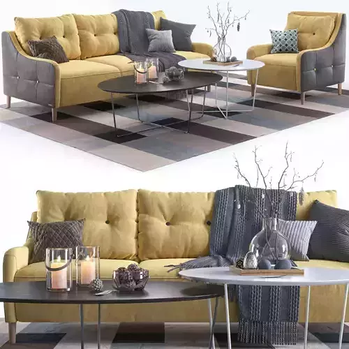 Jenson armchair and sofa 3D model