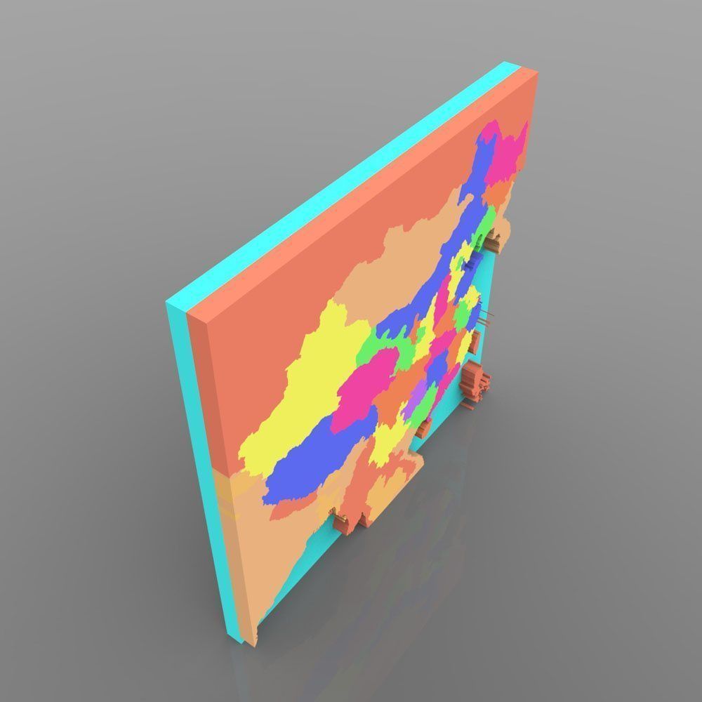 China Map 3D model_4