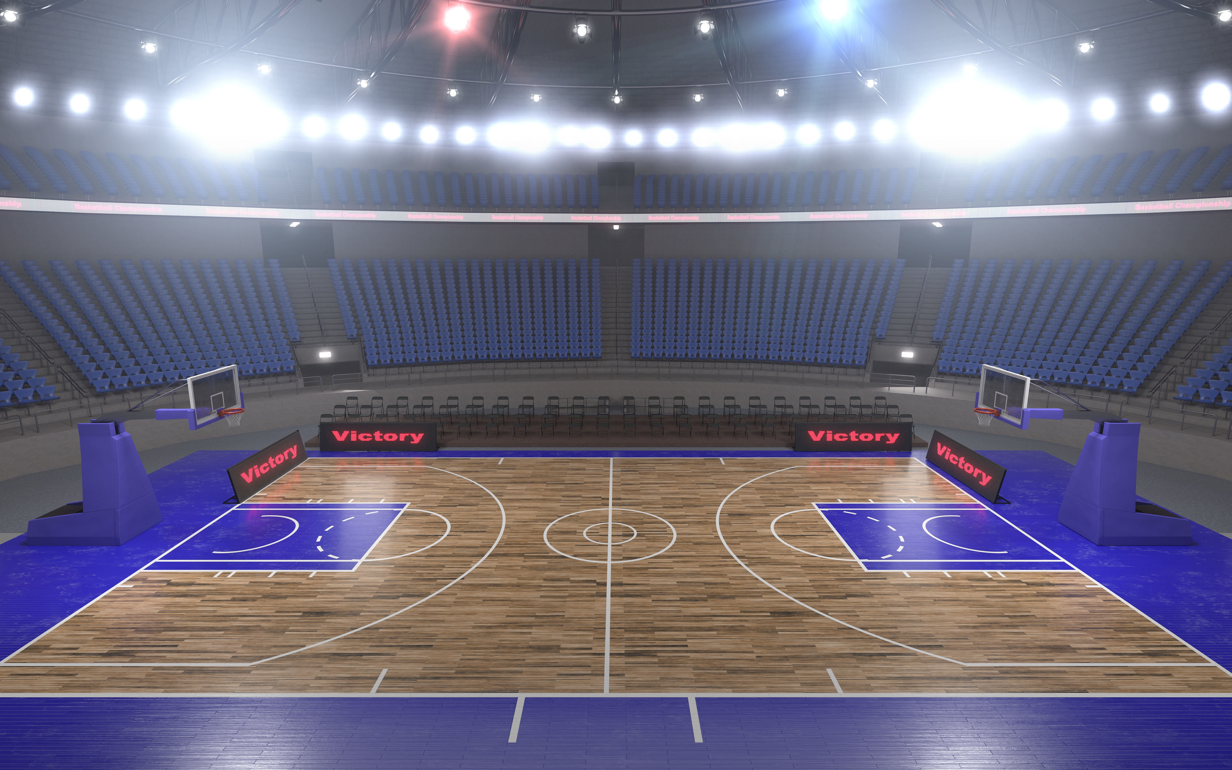Basketball stadium  3D model_3