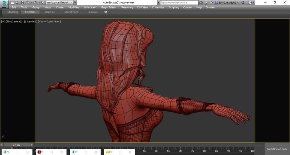 Wonder Woman cartoon model 3D model_12