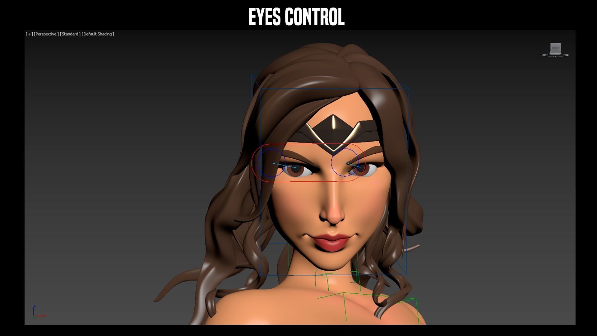 Wonder Woman cartoon model 3D model_26
