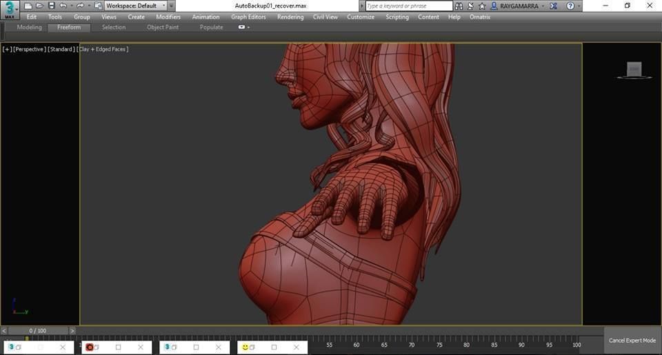 Wonder Woman cartoon model 3D model_16