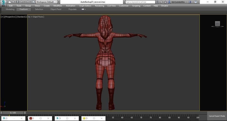 Wonder Woman cartoon model 3D model_15