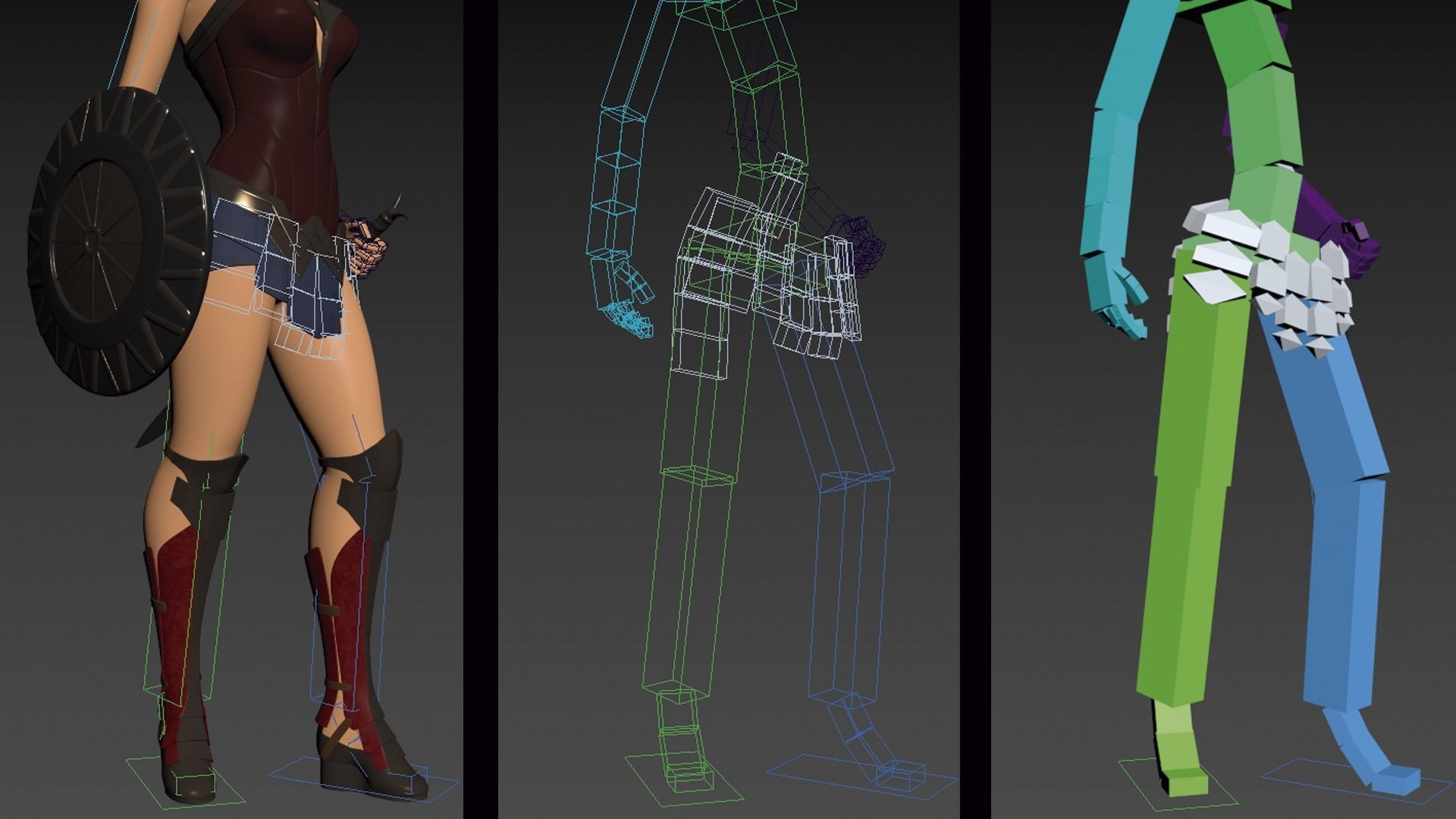 Wonder Woman cartoon model 3D model_21