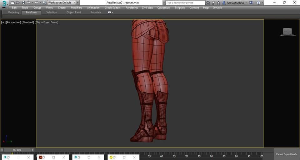 Wonder Woman cartoon model 3D model_14