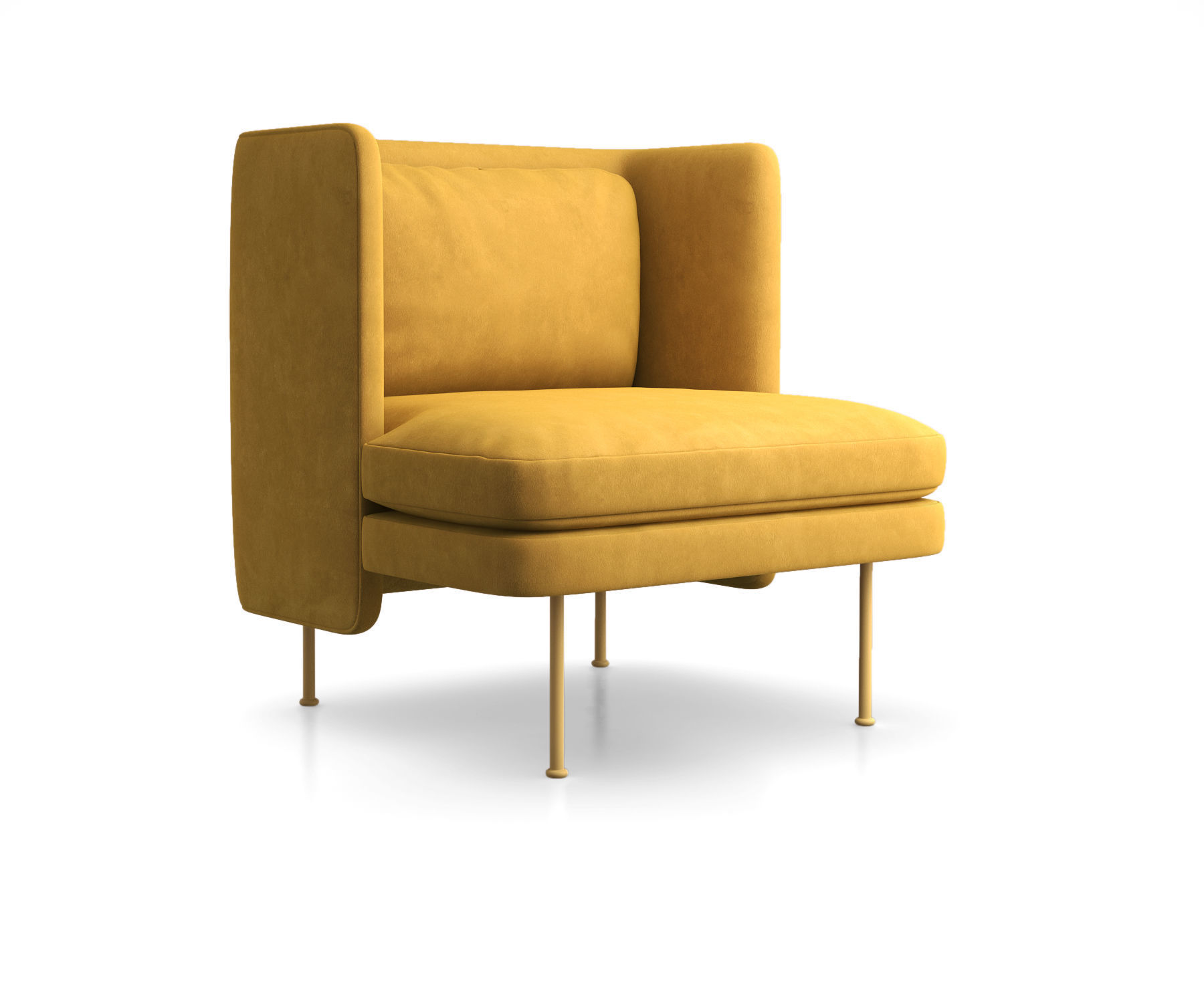 Bloke Velvet Lounge Chair by Blu Dot