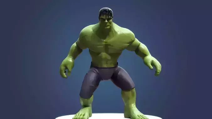 Hulk Cartoon 3D model