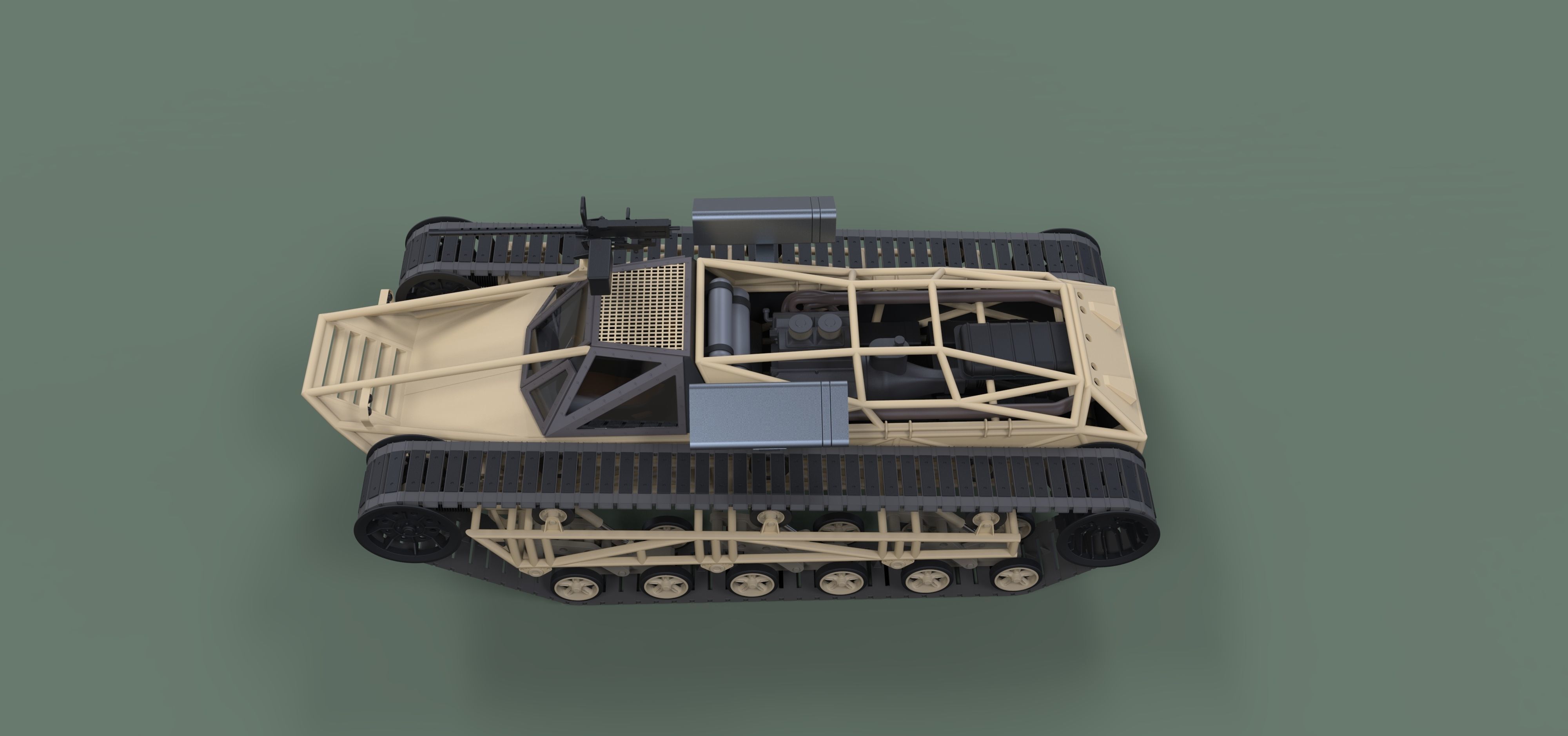 Tracked vehicle from movie GI Joe 3D model_8