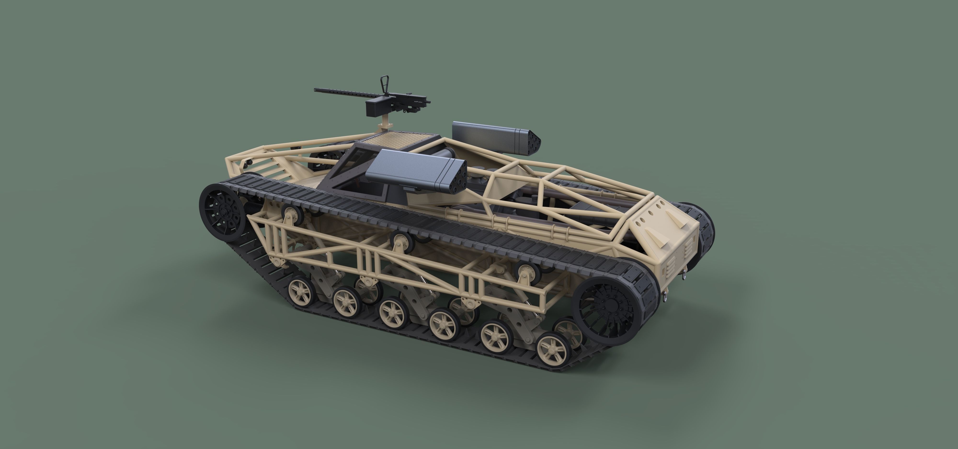 Tracked vehicle from movie GI Joe 3D model_10
