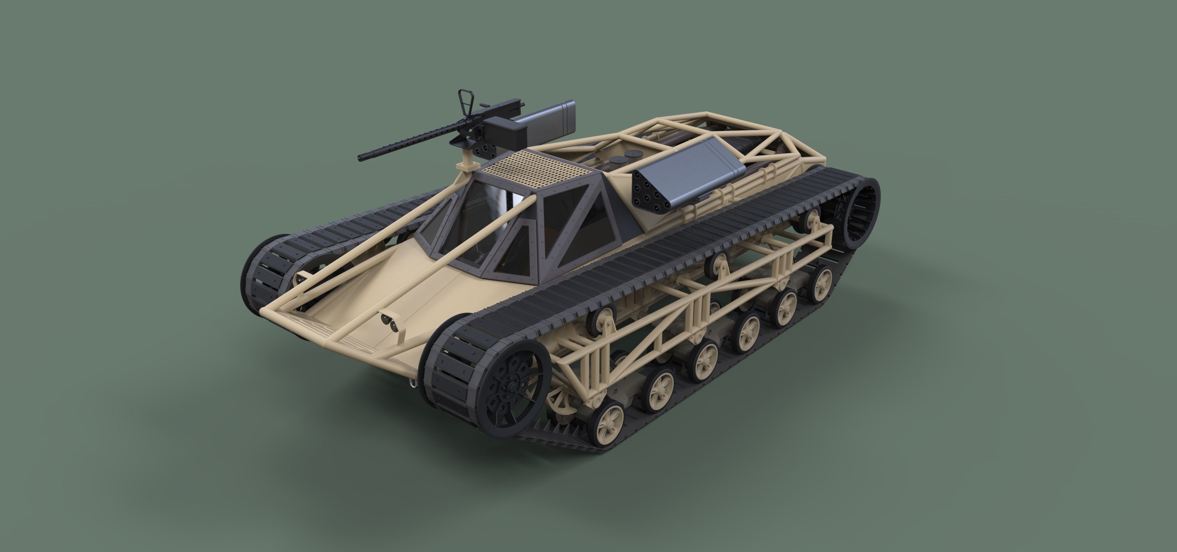 Tracked vehicle from movie GI Joe 3D model_3