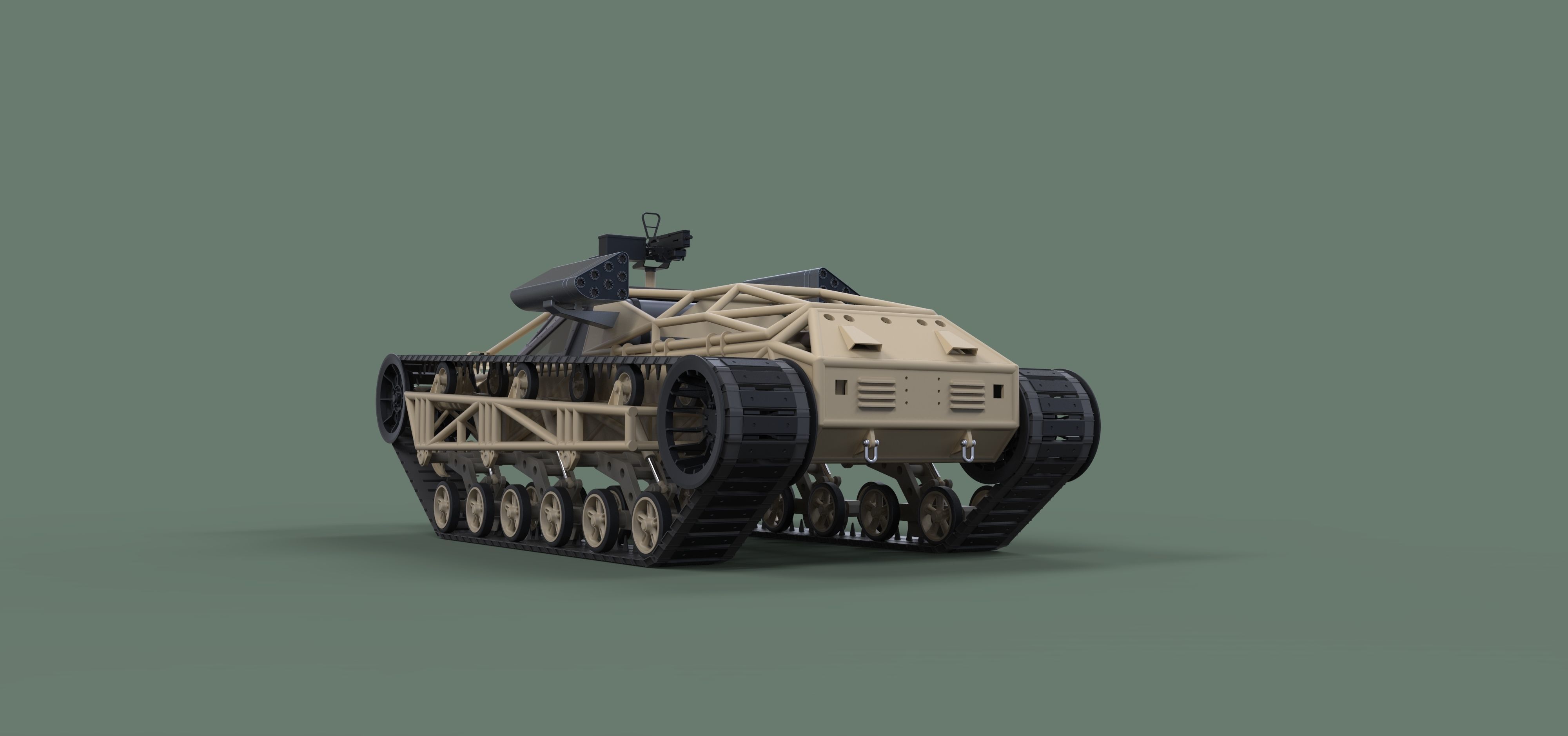 Tracked vehicle from movie GI Joe 3D model_13