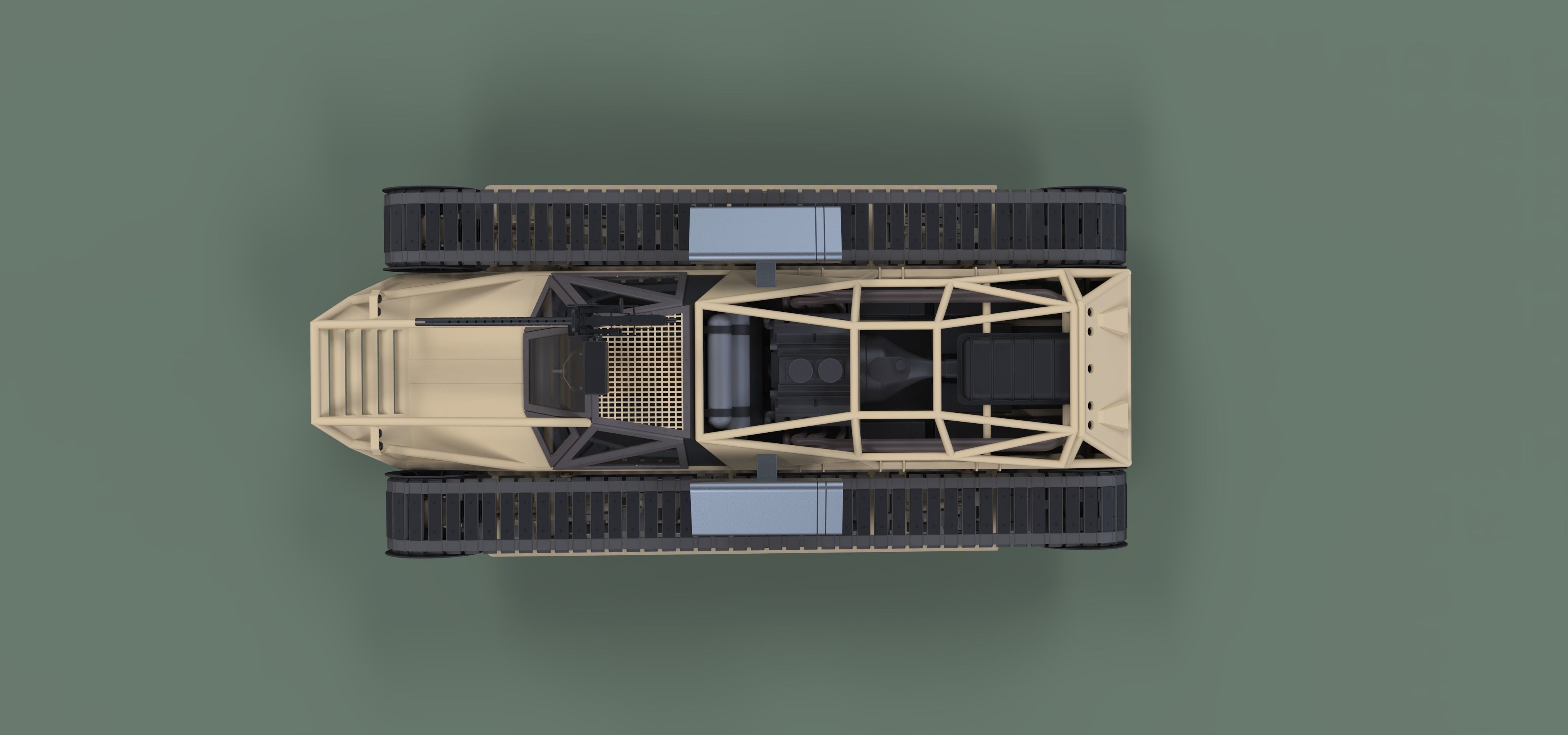 Tracked vehicle from movie GI Joe 3D model_9