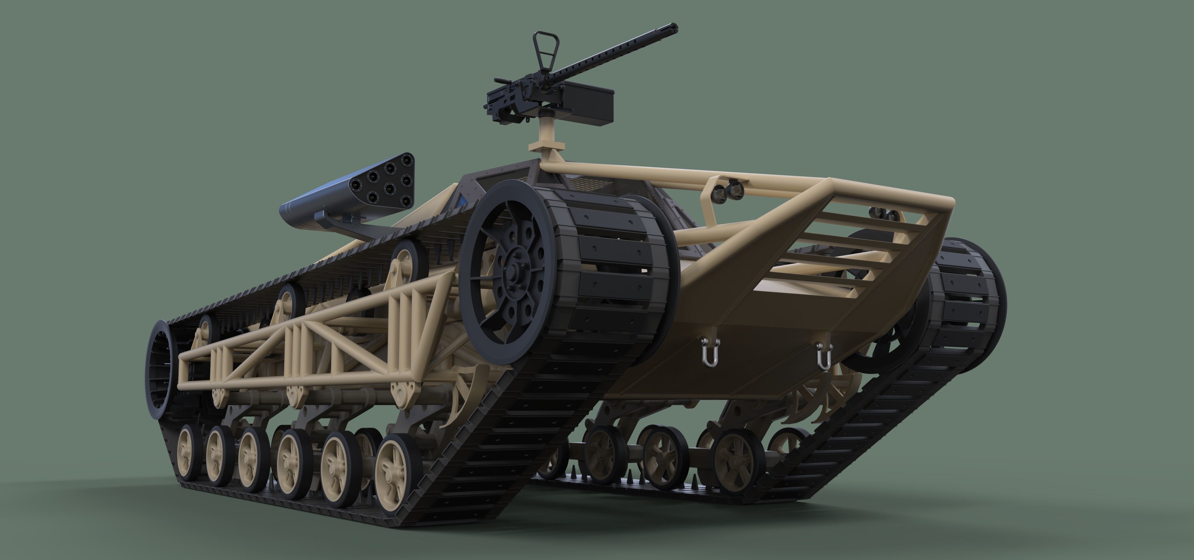Tracked vehicle from movie GI Joe 3D model_16