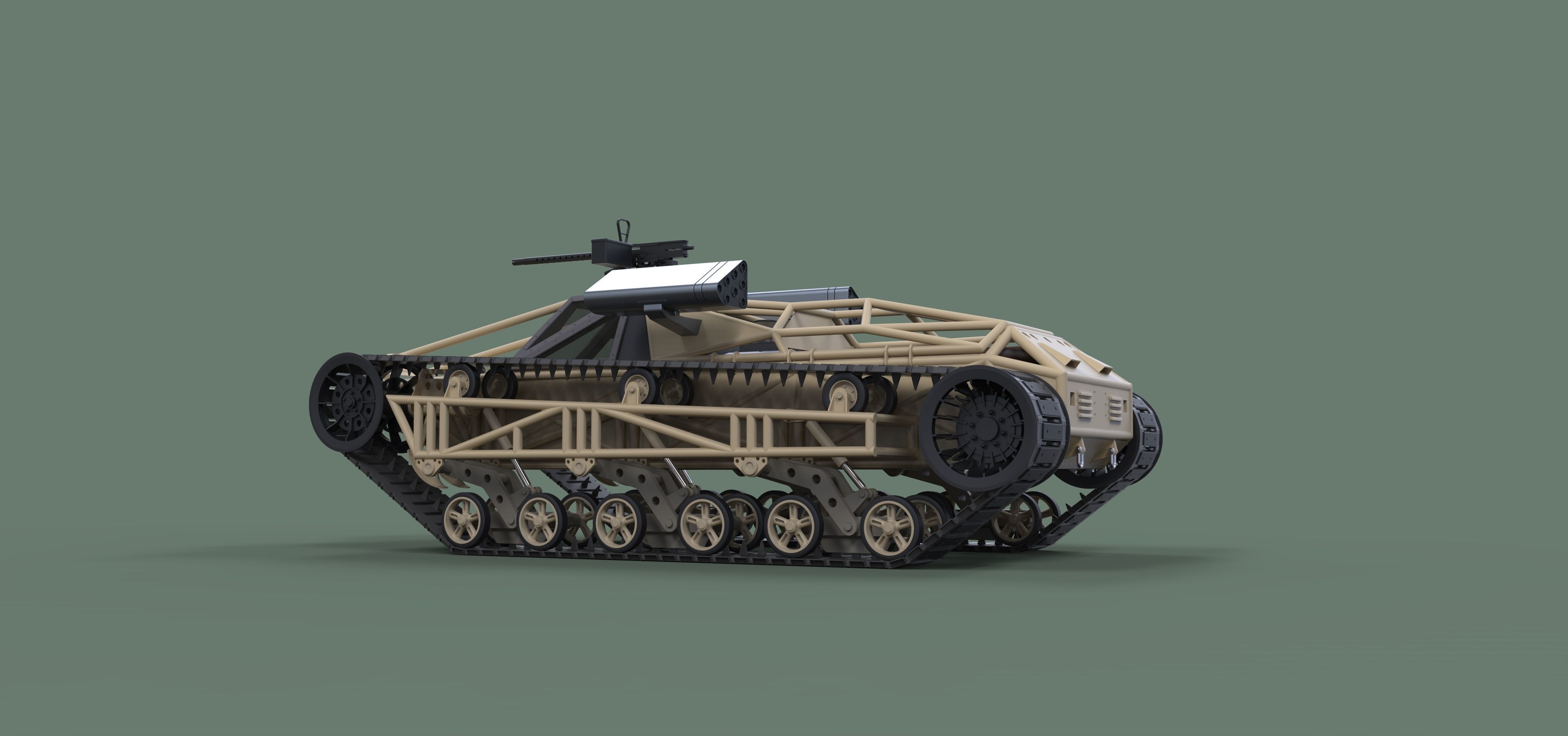 Tracked vehicle from movie GI Joe 3D model_11