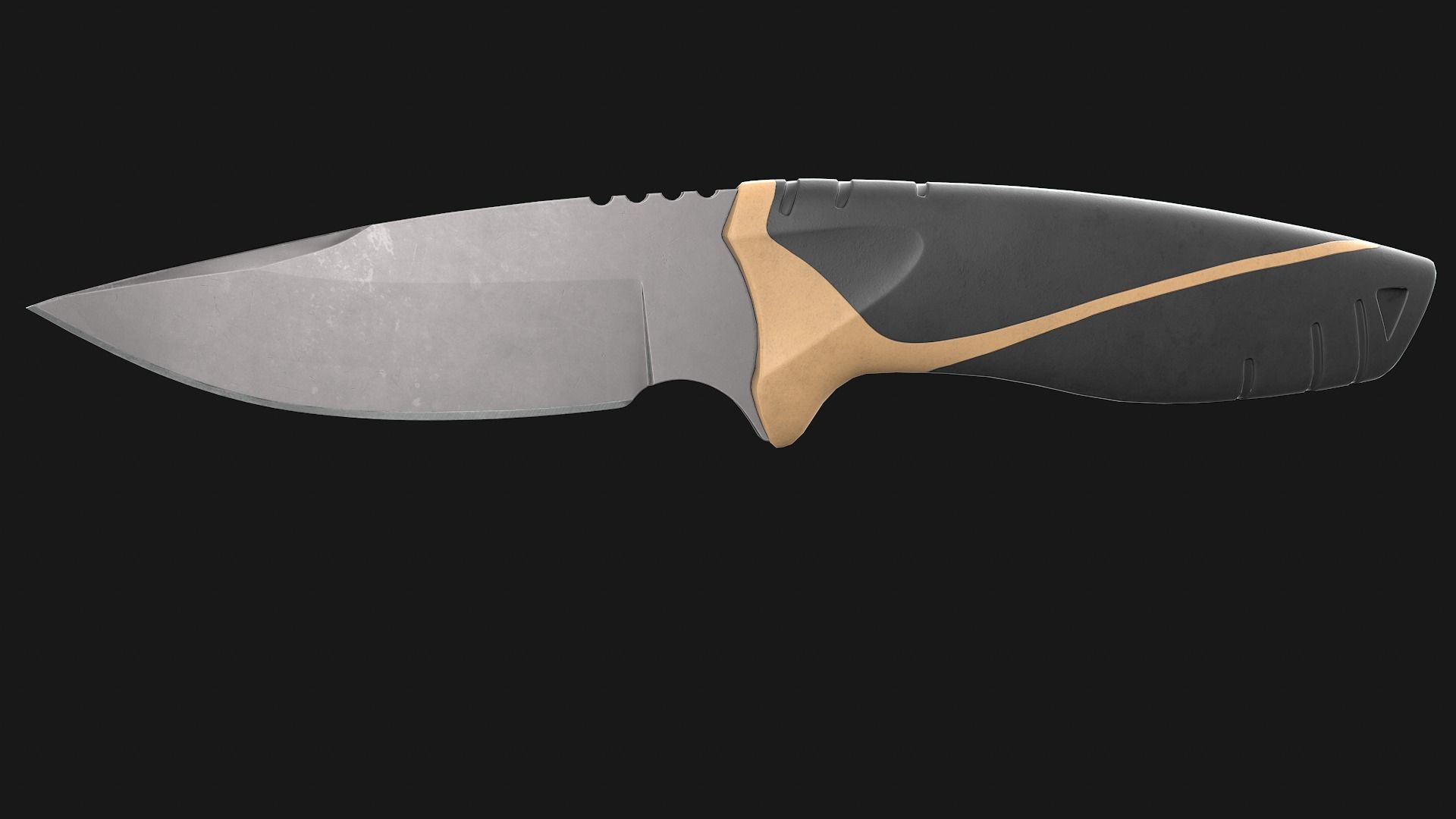 Knife Low-Poly Game-Ready PBR Low-poly 3D model_7