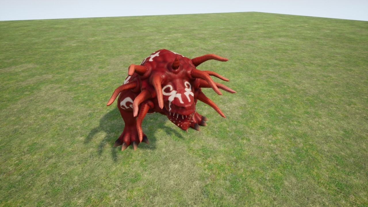 Magical Beast Low-poly 3D model_11