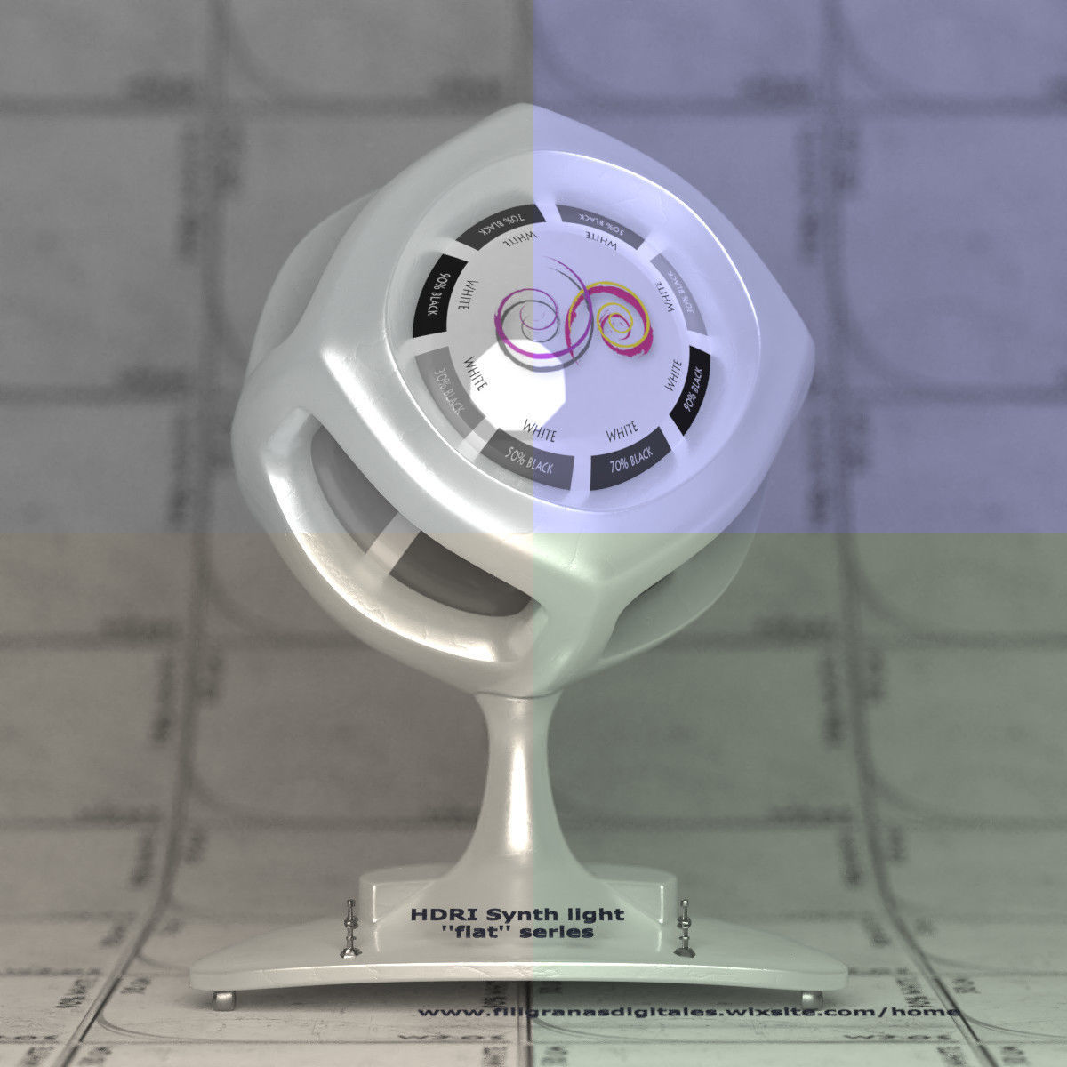 Flat 8 sides 4k Synth HDRI Texture_5