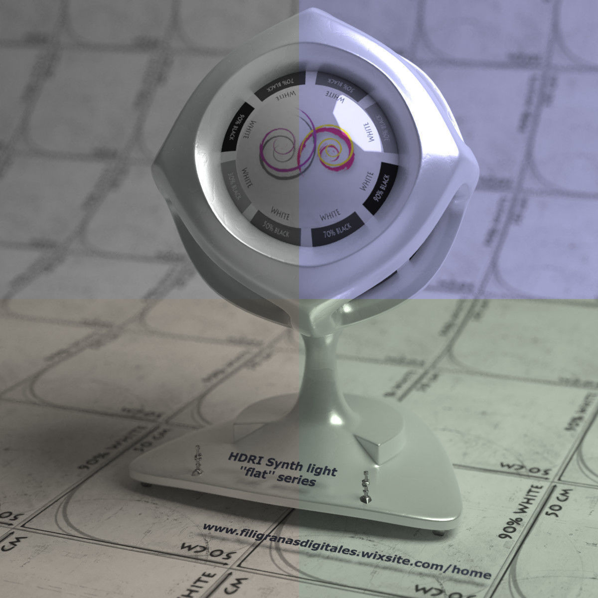 Flat 8 sides 4k Synth HDRI Texture_2