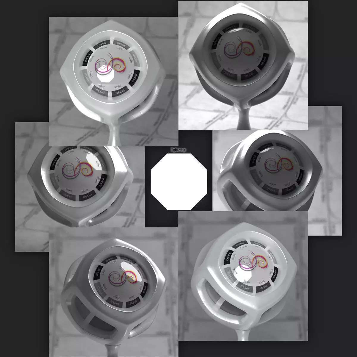 Flat 8 sides 4k Synth HDRI Texture_0