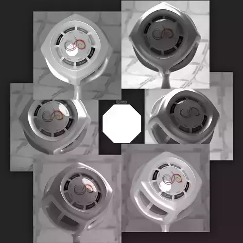 Flat 8 sides 4k Synth HDRI Texture
