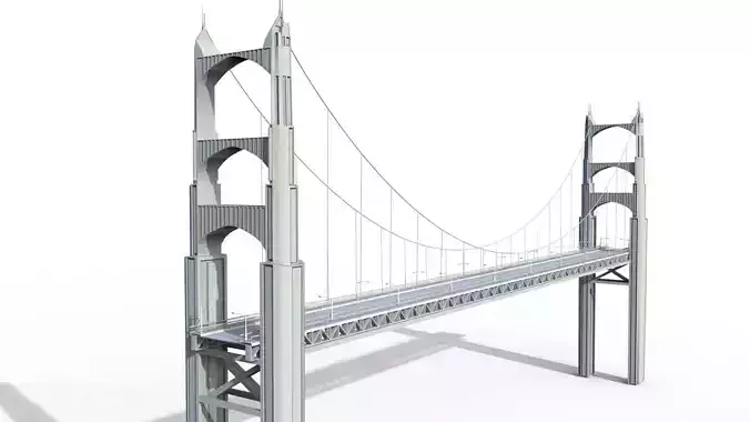 3d brige and street light modeling