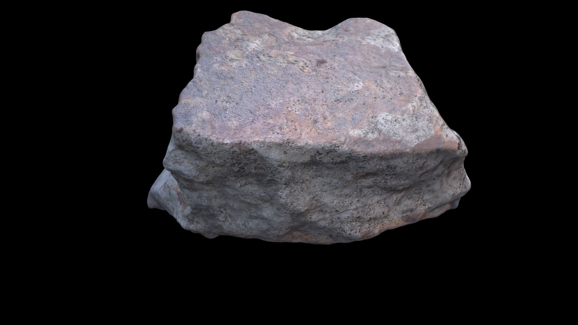 Stone rock 3D model_1
