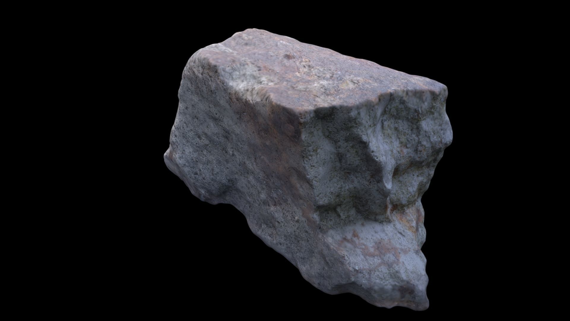 Stone rock 3D model_3