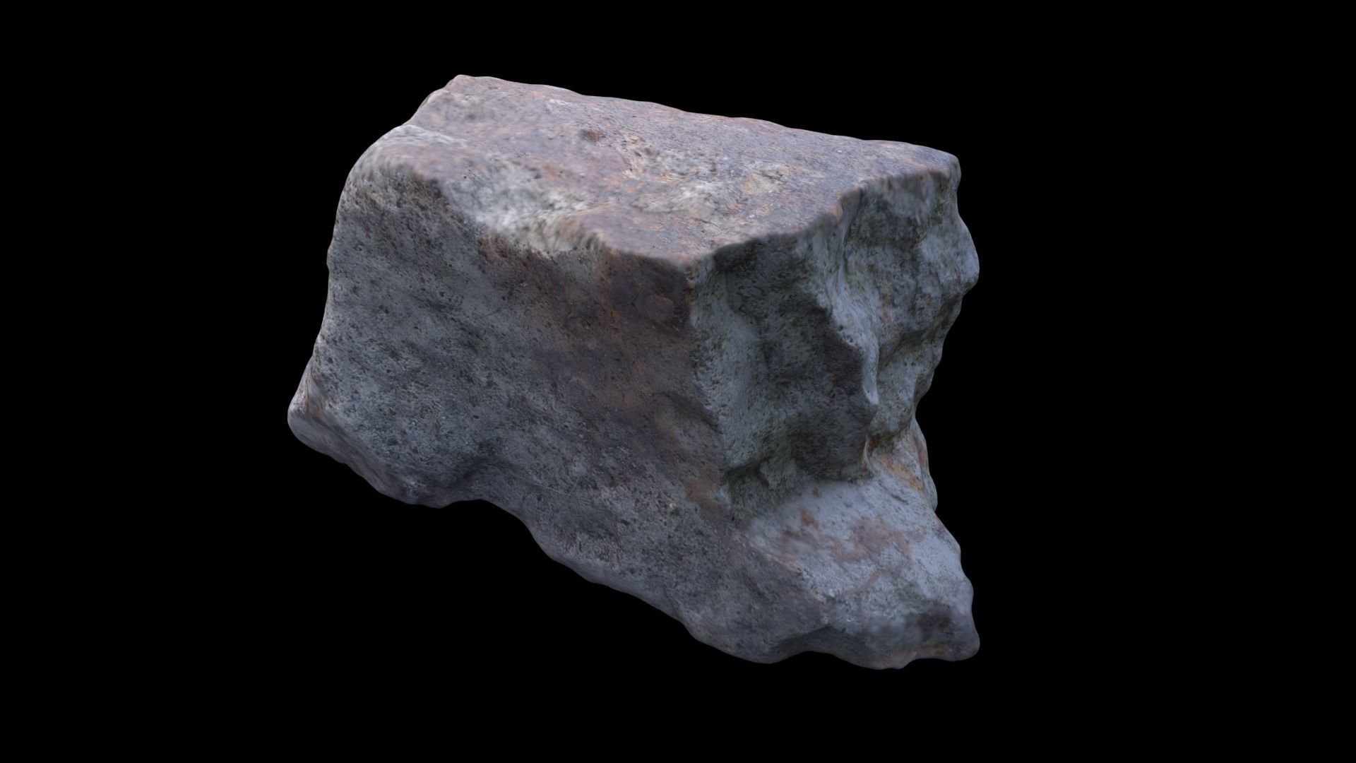 Stone rock 3D model_4