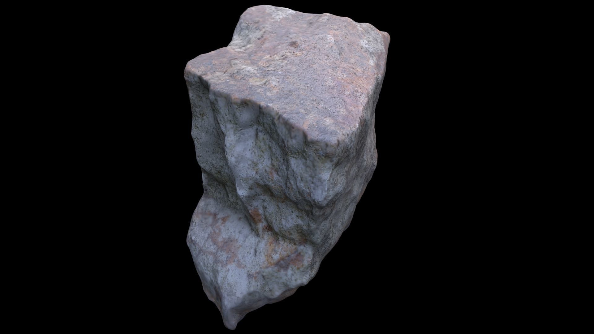 Stone rock 3D model_7