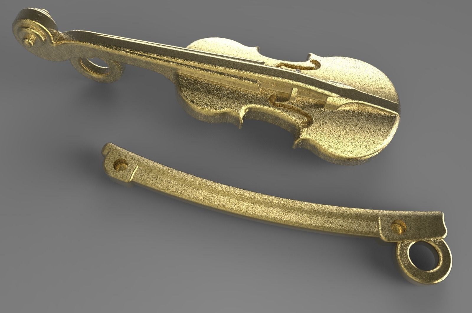 The Worlds Smallest Violin 3D model_1