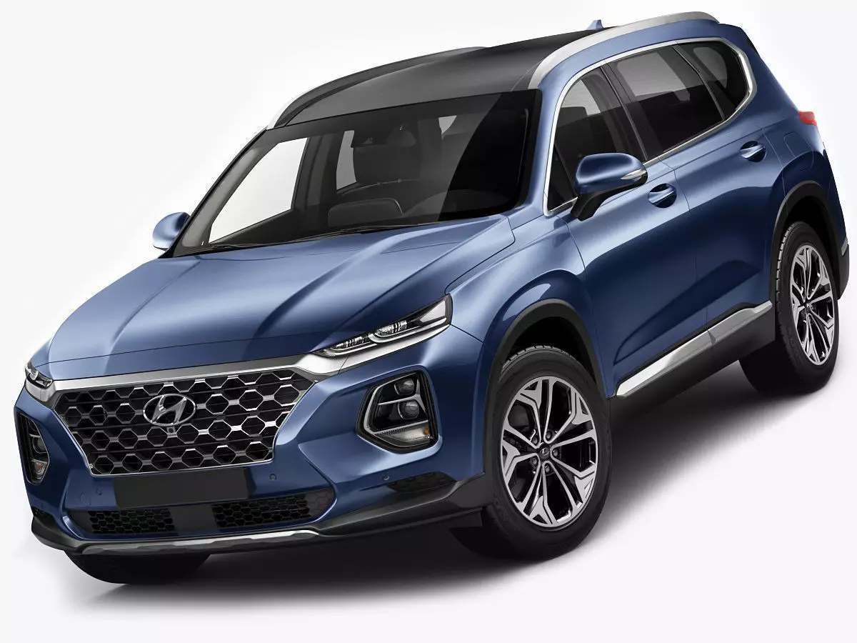 Hyundai Santa Fe 2019 3D model_0