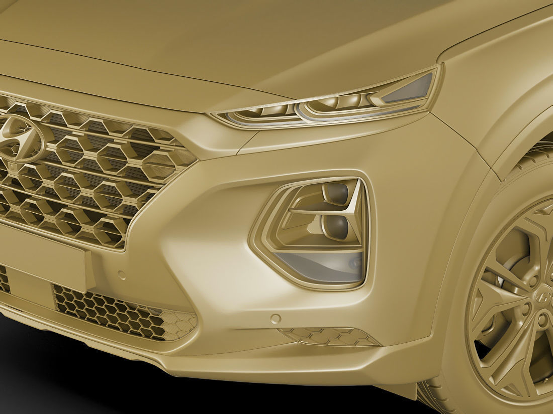 Hyundai Santa Fe 2019 3D model_18