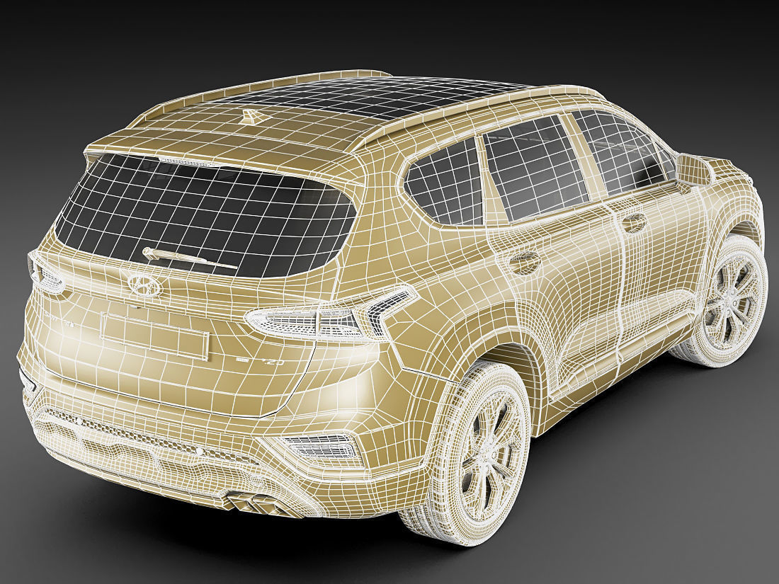 Hyundai Santa Fe 2019 3D model_20