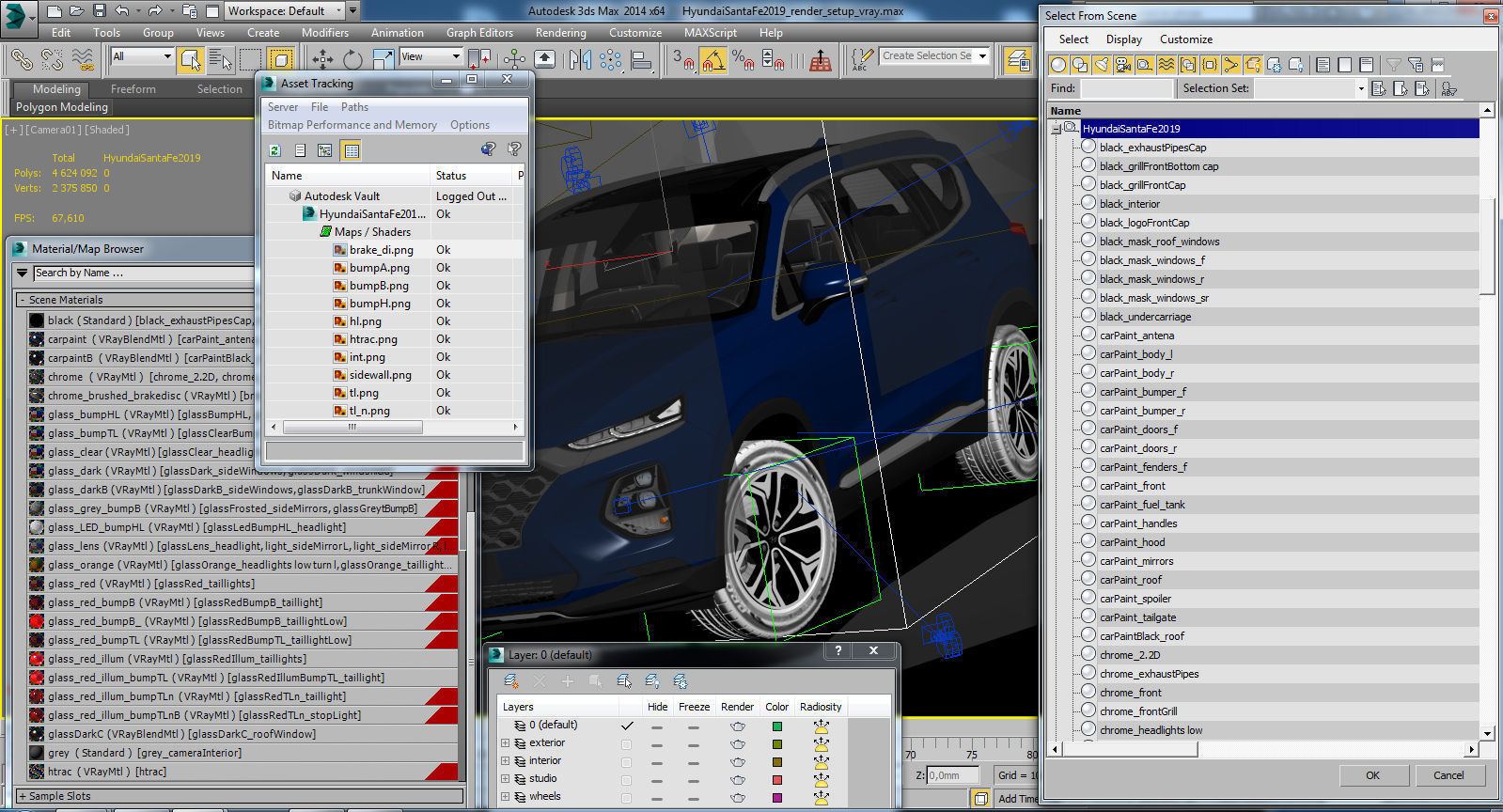 Hyundai Santa Fe 2019 3D model_22