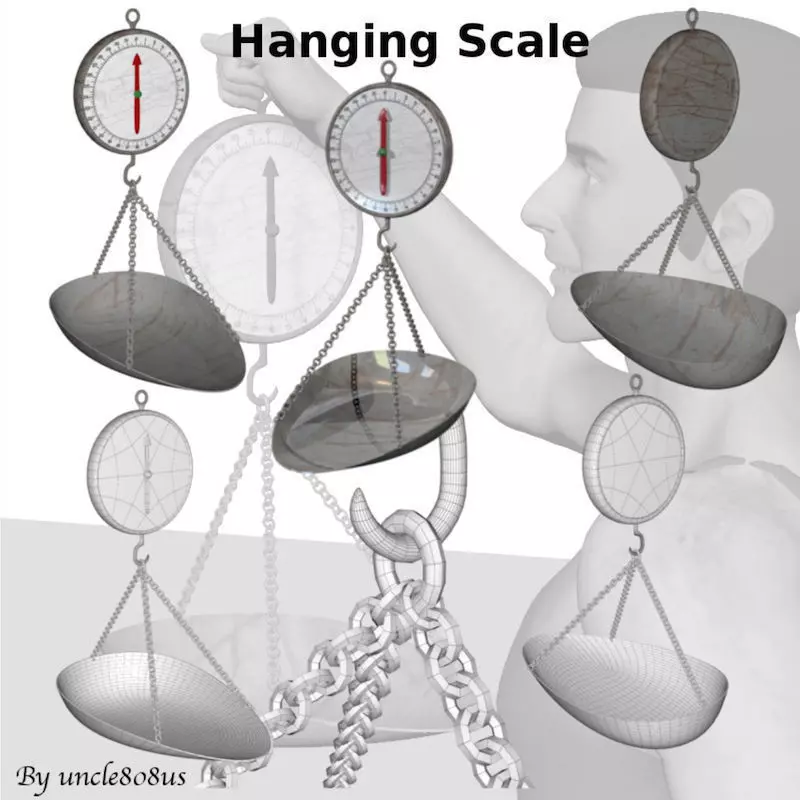 Hanging Scales 3D model_0