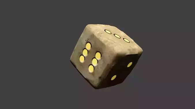Bone Dice Amber