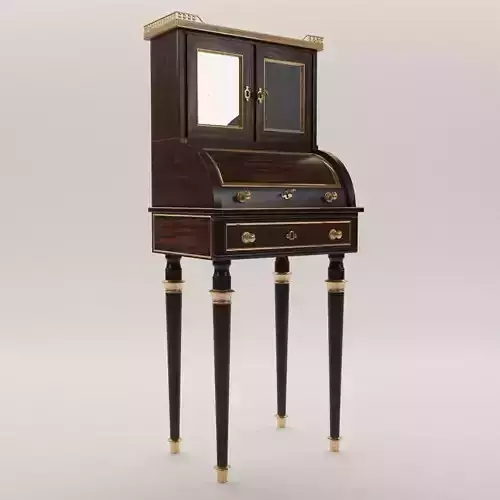 Neoclassical cylinder bureau - France - 19th century