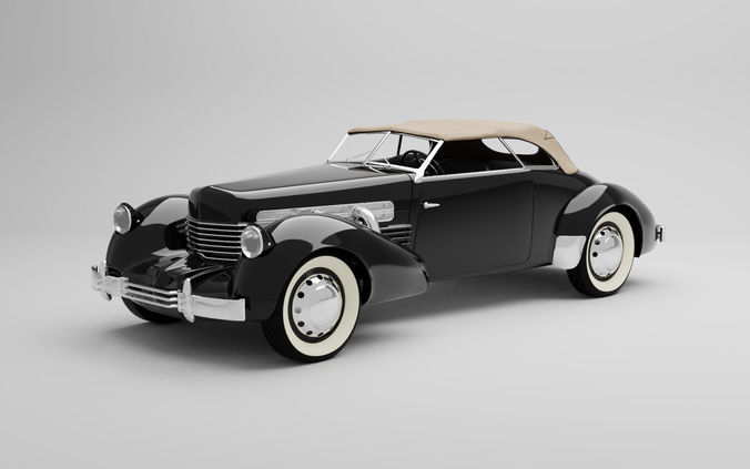 1937 Cord 812 Phaeton 3D model