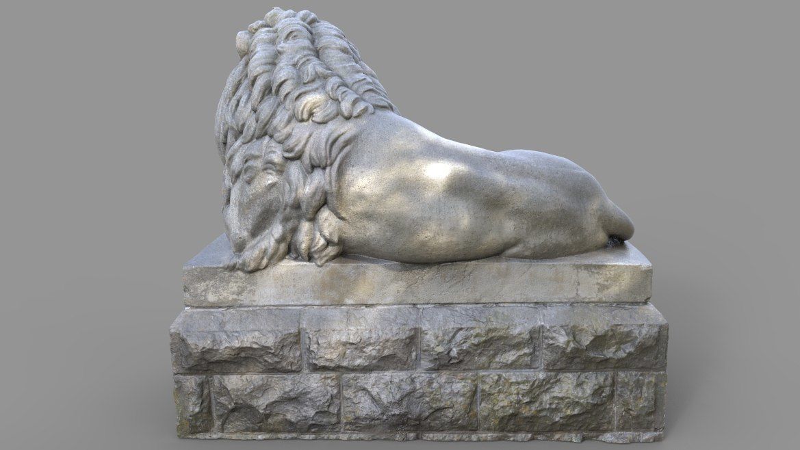 Sutro Heights Lion 3D model_6