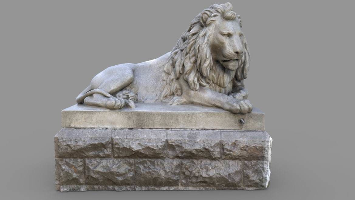 Sutro Heights Lion 3D model_2