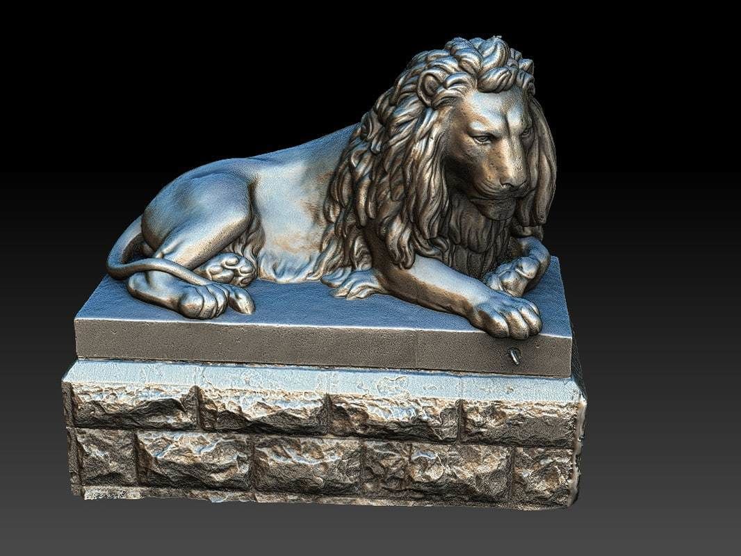 Sutro Heights Lion 3D model_12
