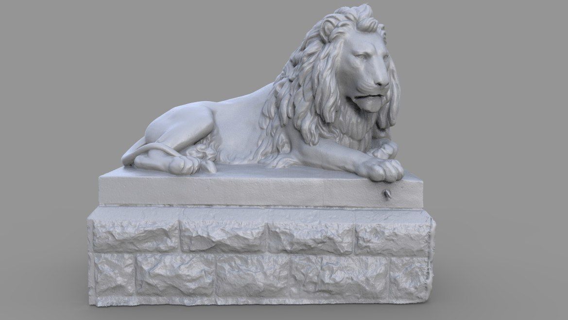 Sutro Heights Lion 3D model_3