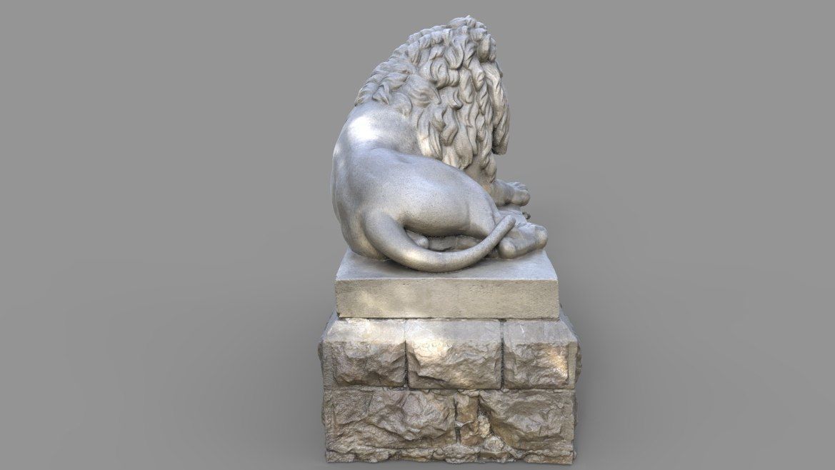 Sutro Heights Lion 3D model_8