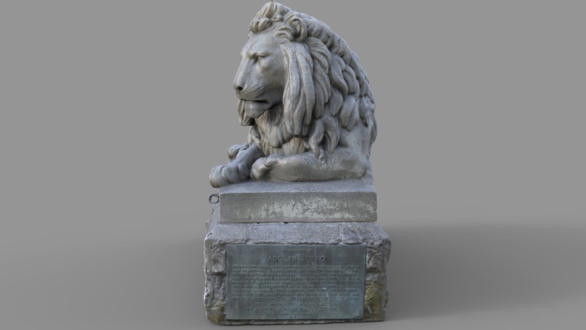 Sutro Heights Lion 3D model_4