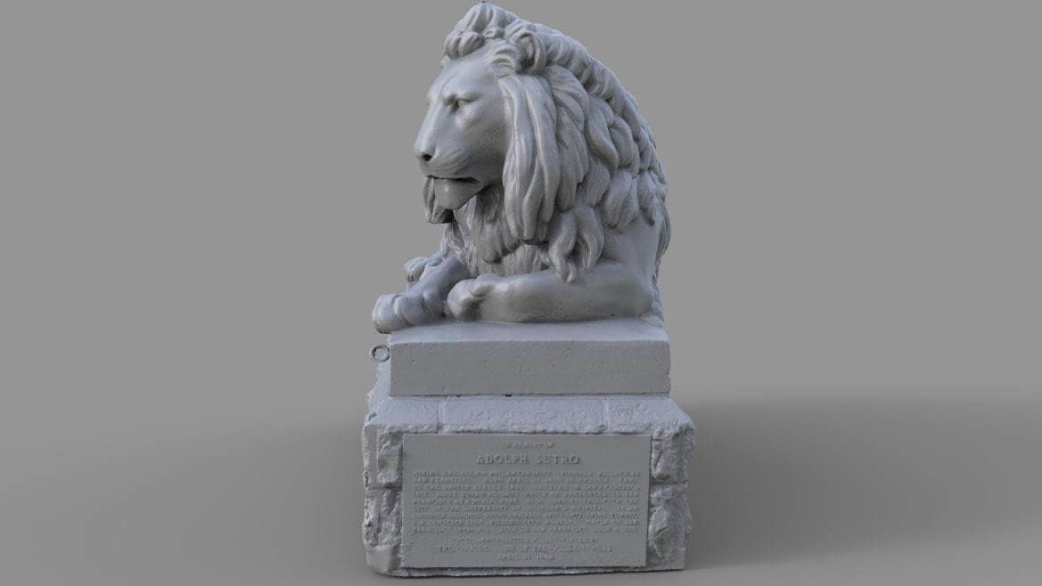 Sutro Heights Lion 3D model_5